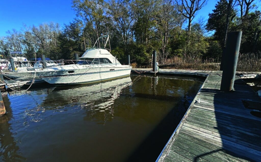 43′ boat slip at Cape Fear Marina