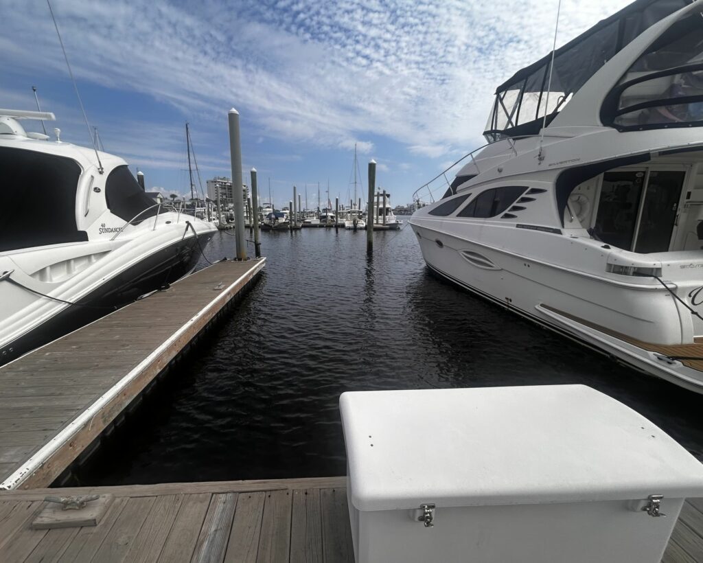 45′ boat slip at Federal Point Yacht Club