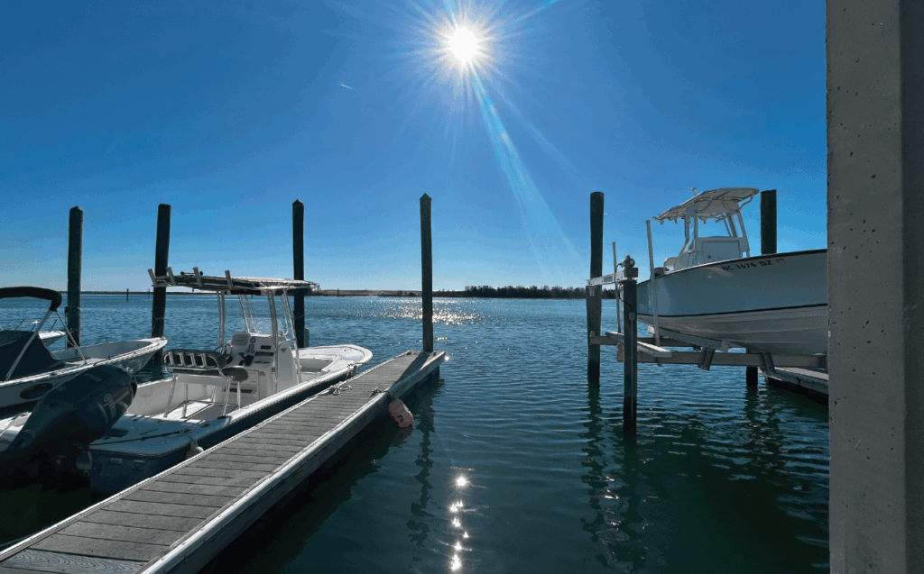 30′ boat slip at Masonboro Yacht Club