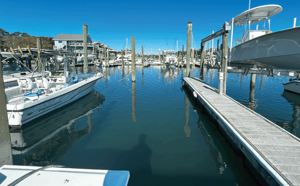 30′ boat slip at Masonboro Yacht Club