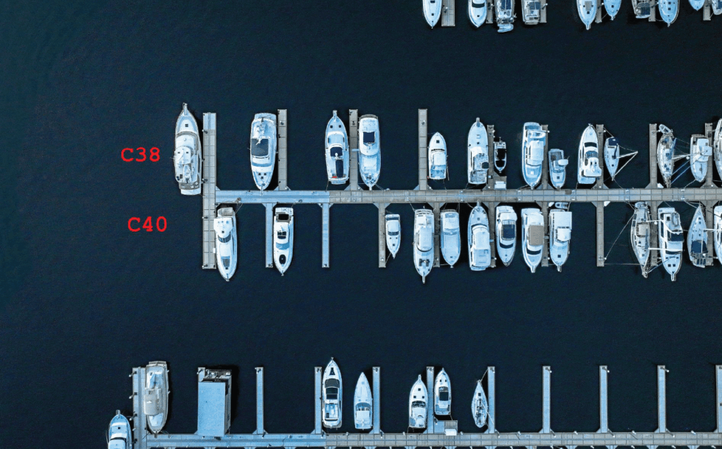 57′ boat slip at Port City Marina