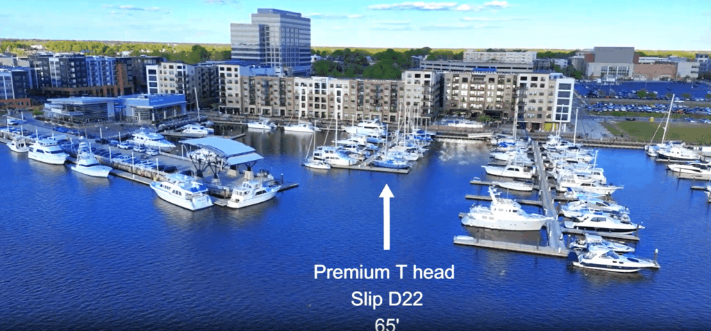 65’ T-Head Slip, Port City Marina
